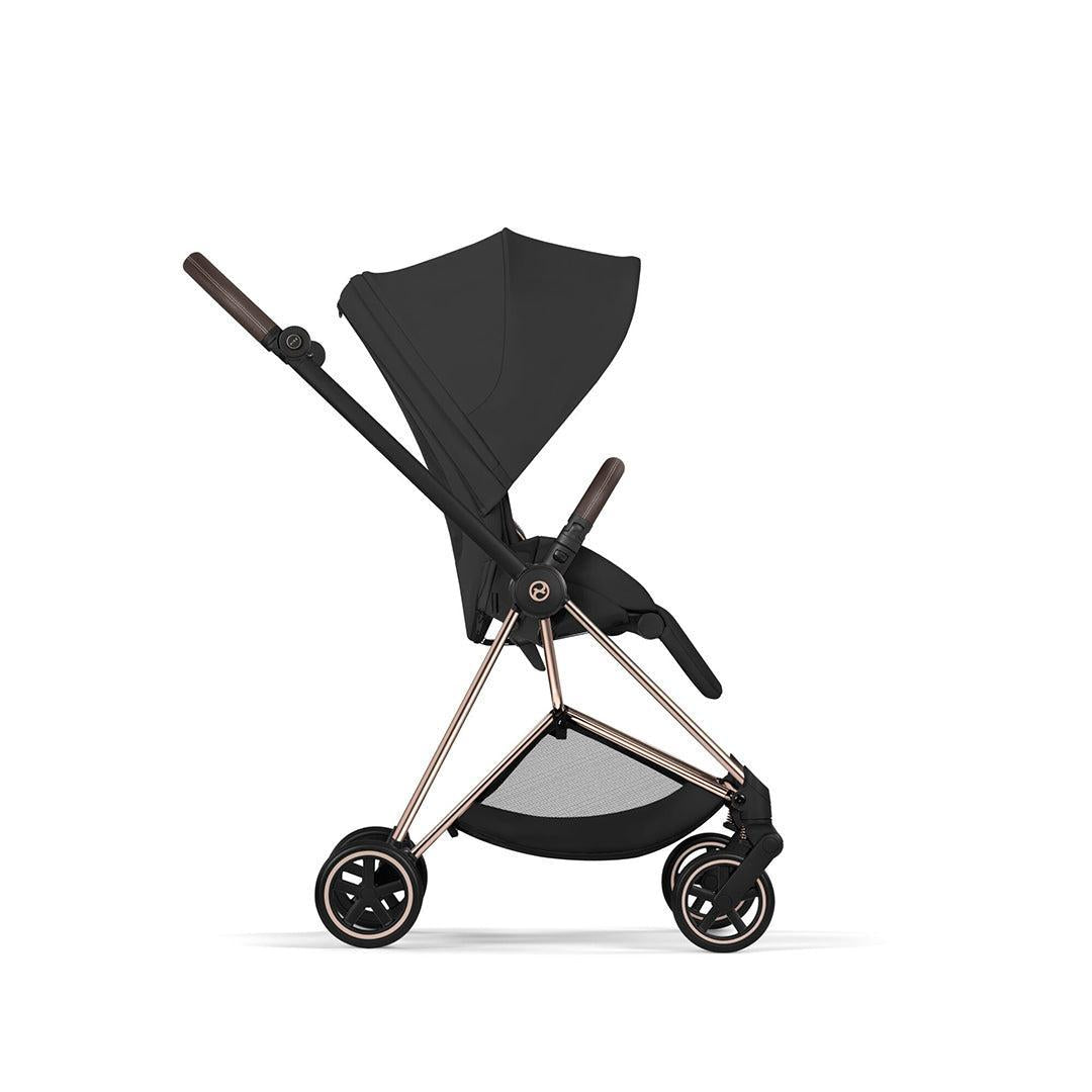 CYBEX Mios Comfort Pushchair & Foldable Carrycot - Sepia Black/Rose Gold