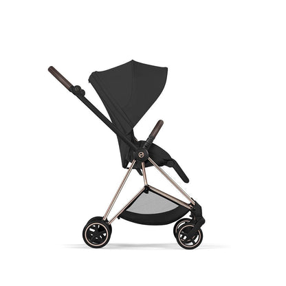 CYBEX Mios Comfort Pushchair & Foldable Carrycot - Sepia Black/Rose Gold