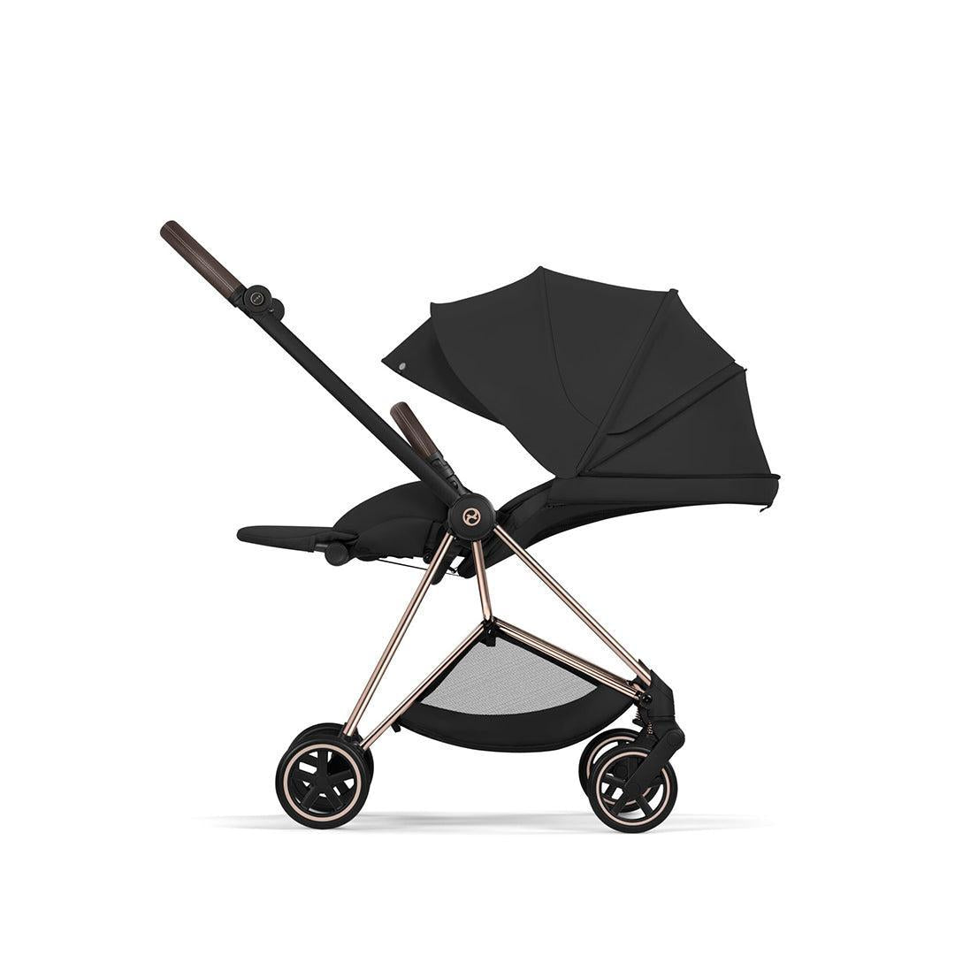 CYBEX Mios Comfort Pushchair & Foldable Carrycot - Sepia Black/Rose Gold
