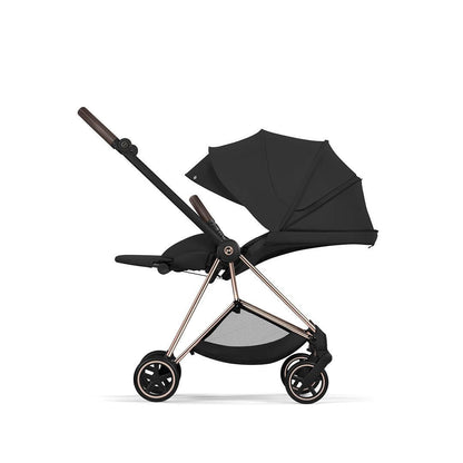 CYBEX Mios Comfort Pushchair & Foldable Carrycot - Sepia Black/Rose Gold