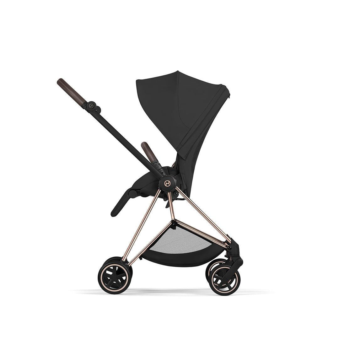CYBEX Mios Comfort Pushchair & Foldable Carrycot - Sepia Black/Rose Gold