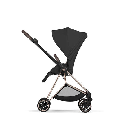 CYBEX Mios Comfort Pushchair & Foldable Carrycot - Sepia Black/Rose Gold