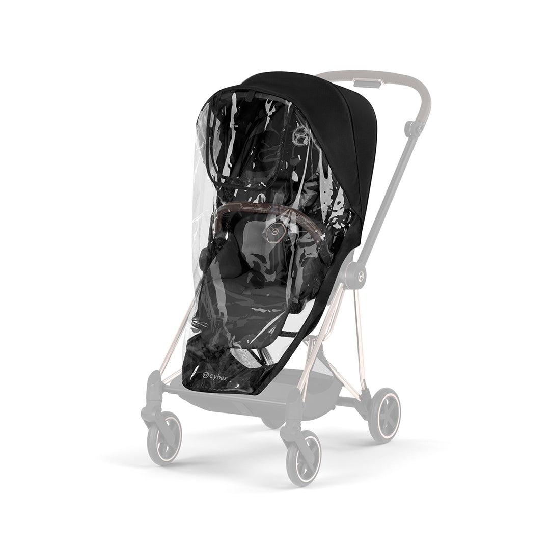 CYBEX Mios Comfort Pushchair & Foldable Carrycot - Sepia Black/Rose Gold