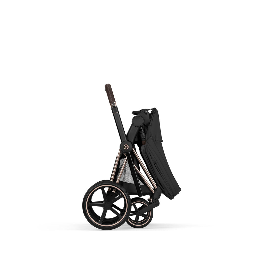 CYBEX PRIAM Pushchair & Fold Cot - Comfort - Sepia Black/Rose Gold