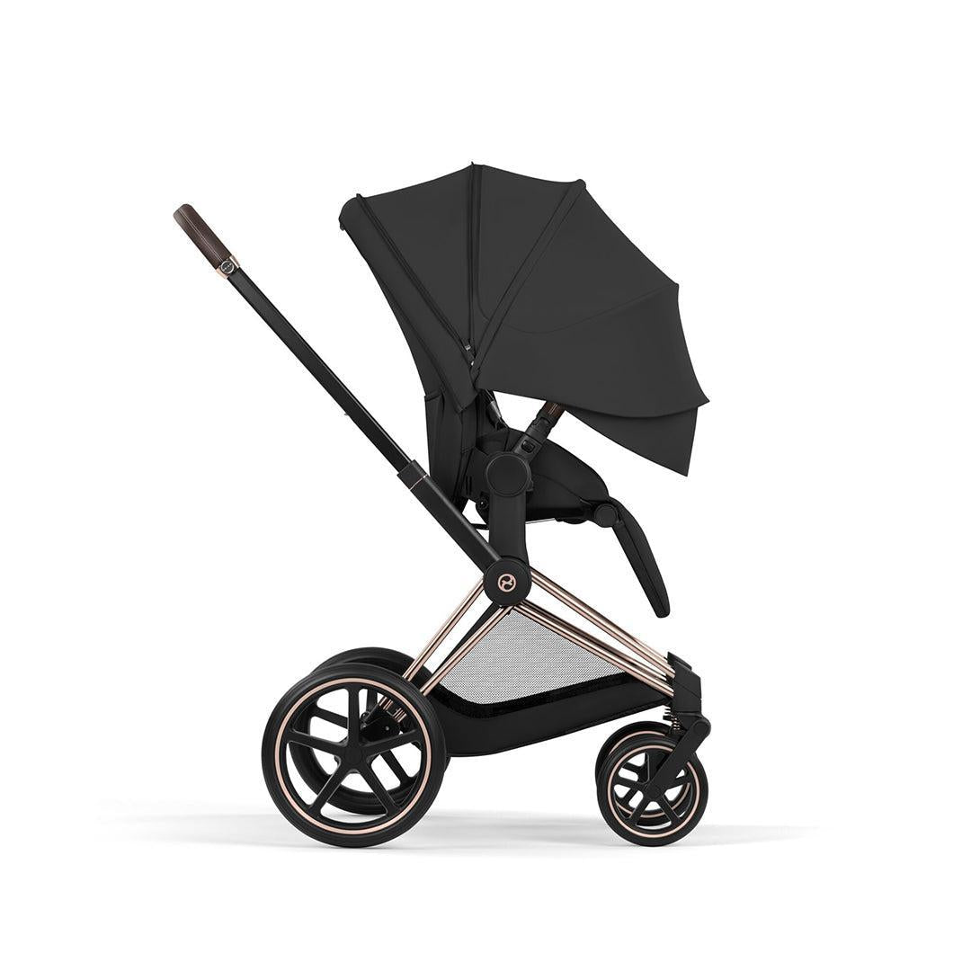 CYBEX PRIAM Pushchair & Fold Cot - Comfort - Sepia Black/Rose Gold