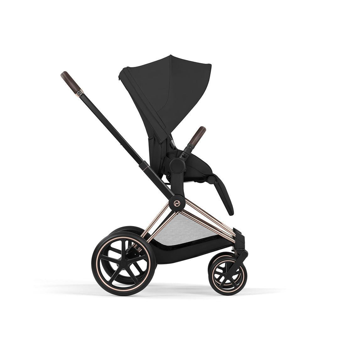 CYBEX PRIAM Pushchair & Fold Cot - Comfort - Sepia Black/Rose Gold