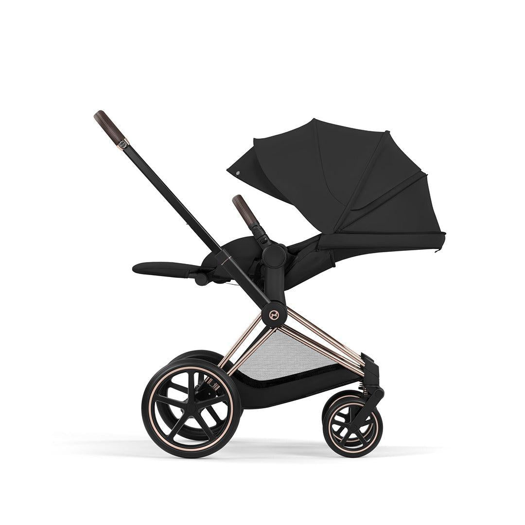 CYBEX PRIAM Pushchair & Fold Cot - Comfort - Sepia Black/Rose Gold