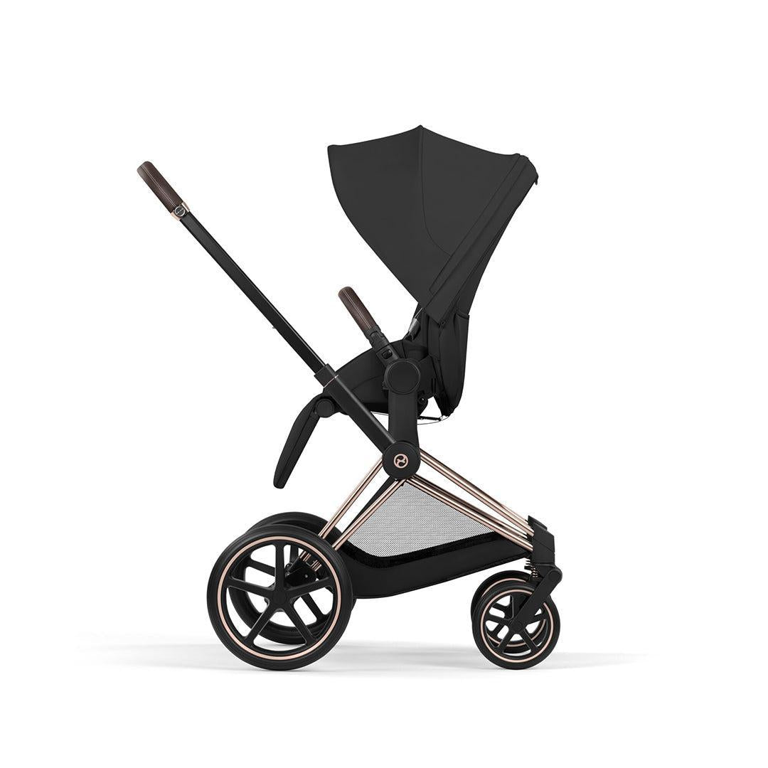 CYBEX PRIAM Pushchair & Fold Cot - Comfort - Sepia Black/Rose Gold