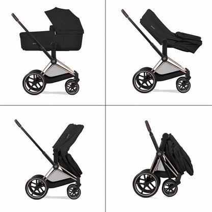 CYBEX PRIAM Pushchair & Fold Cot - Comfort - Cozy Beige/Black