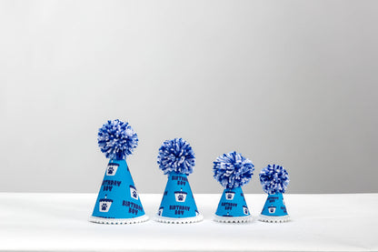 Pup Party Hats - Birthday Blue Boy  Ink Party Hat