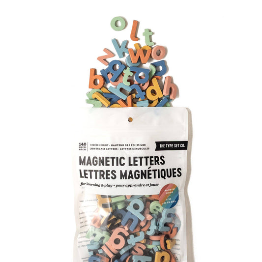 1" Lowercase in Rainbow Dream Magnetic Letters + Numbers -140pcs
