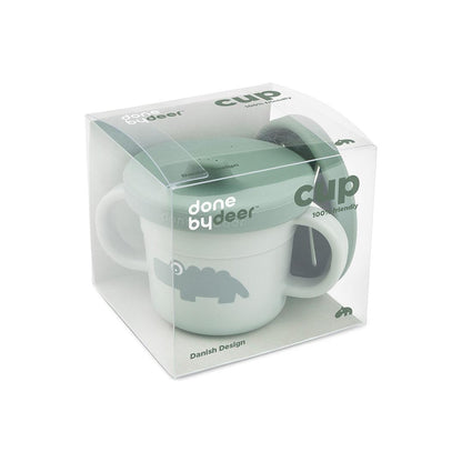 Done by Deer Foodie Spout/Snack Cup - Green - Croco