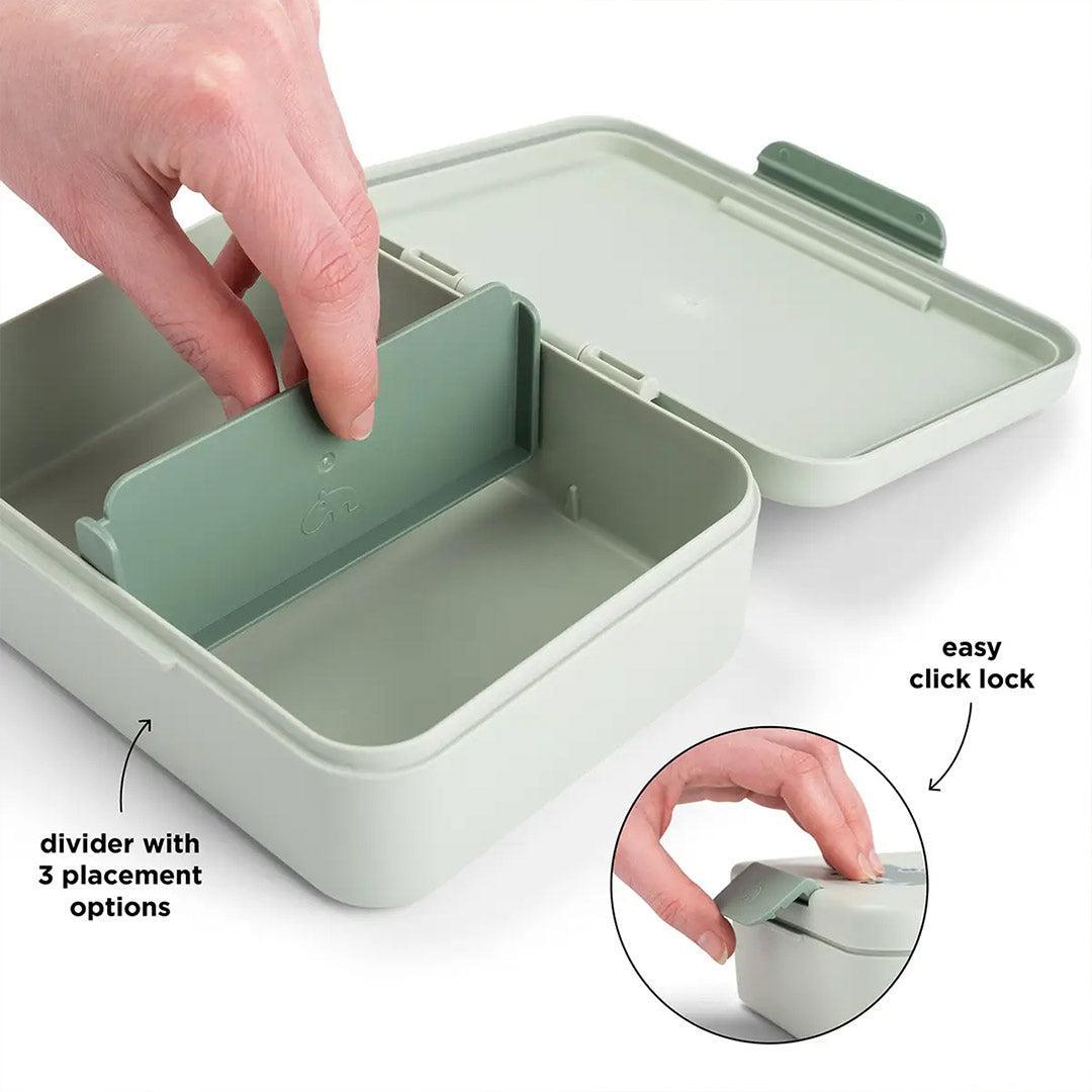 Done by Deer Lunch box w/divider - Playground Green