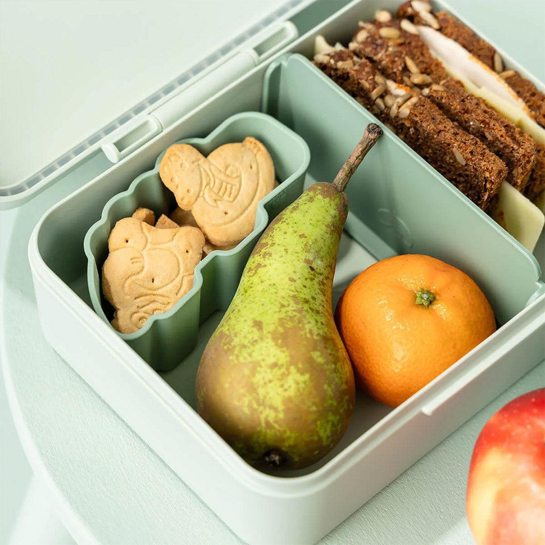 Done by Deer Lunch box w/divider - Playground Green