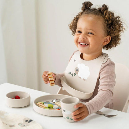 Done by Deer Stick & Stay Dinner Set - Tiny Farm Sand