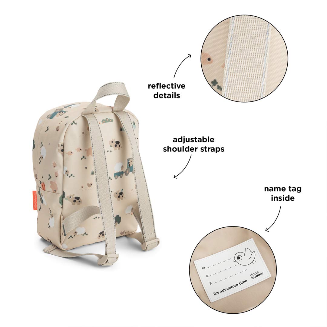 Done by Deer Tiny Backpack - Tiny Farm Sand