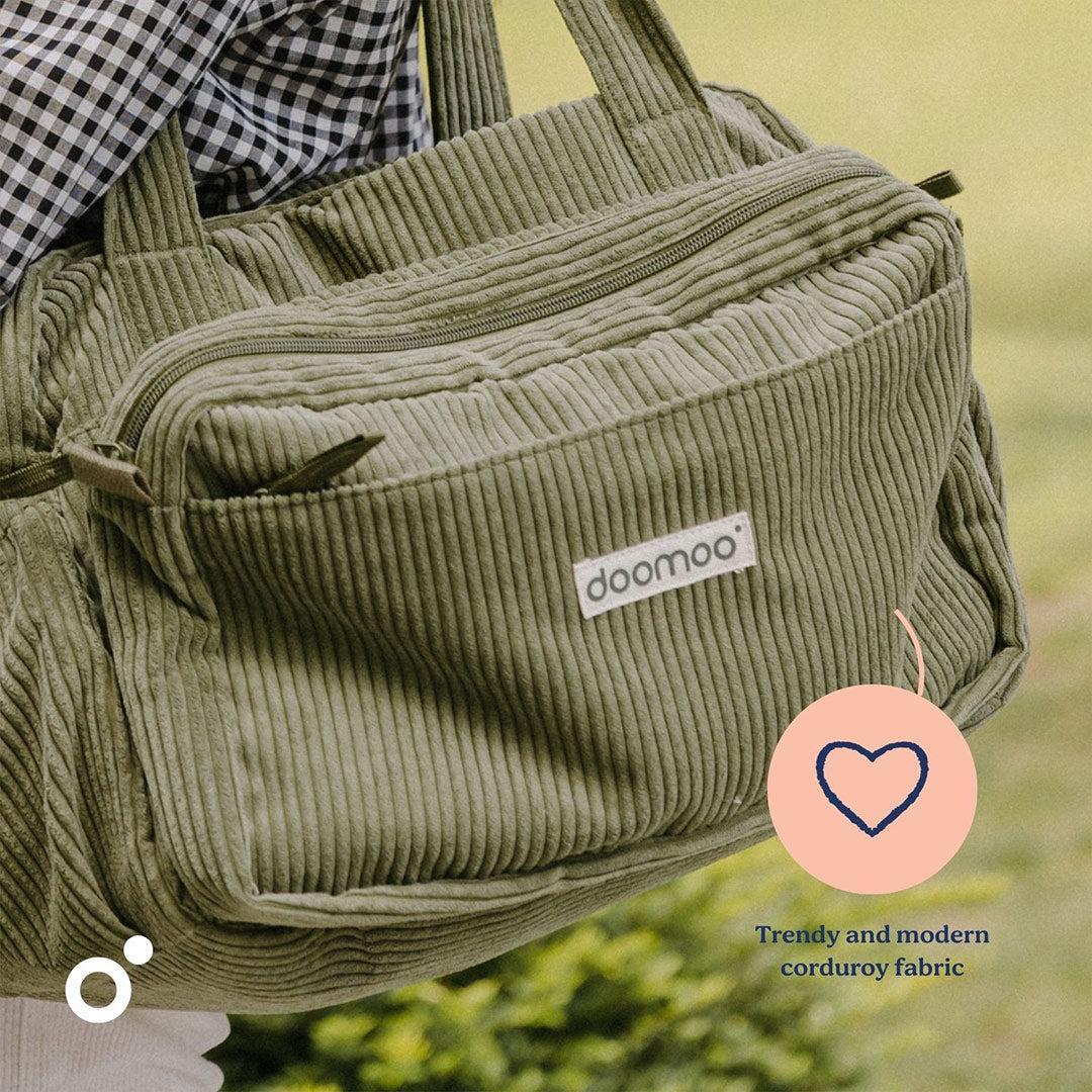 Doomoo Changing Bag - Fluffy Corduroy Khaki