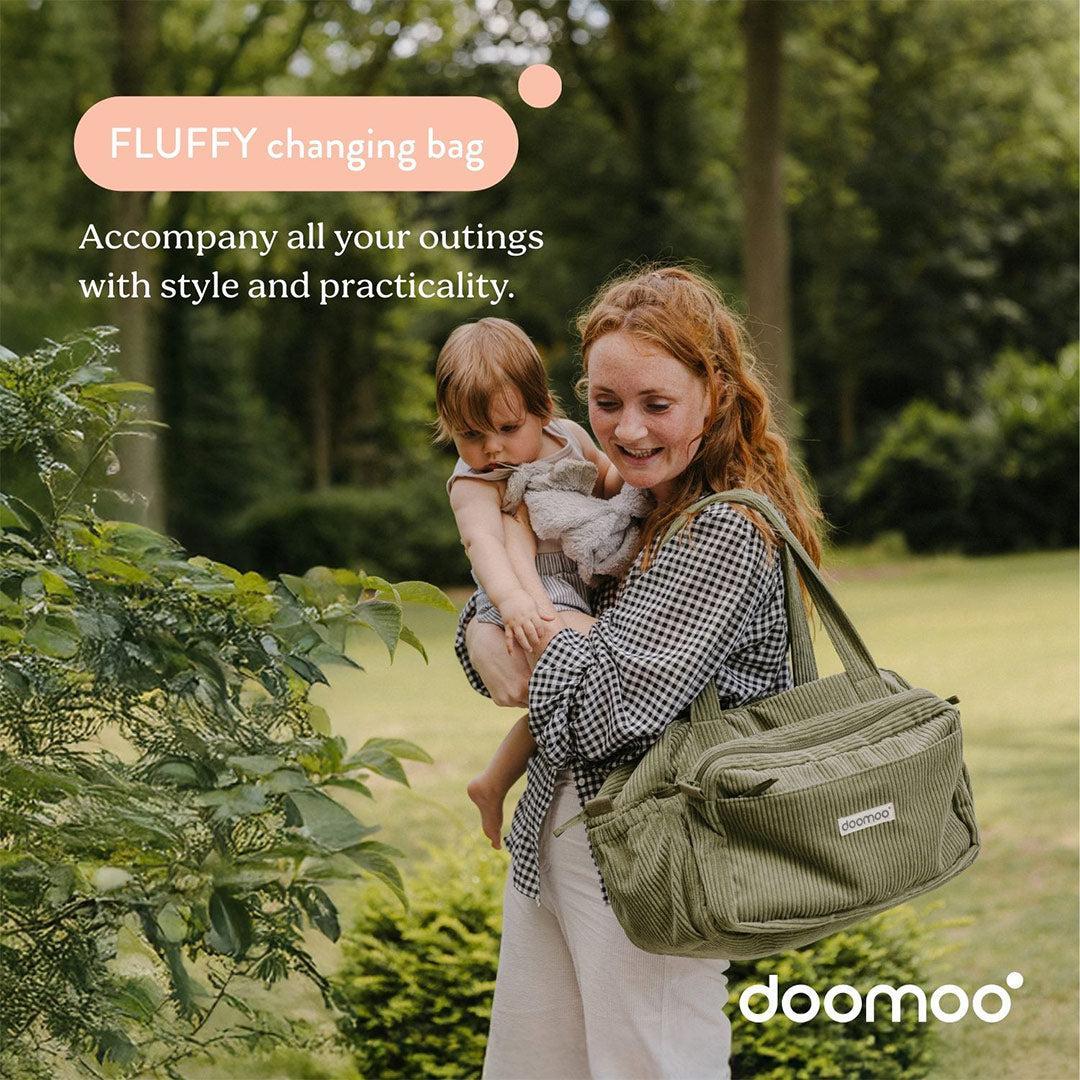 Doomoo Changing Bag - Fluffy Corduroy Khaki