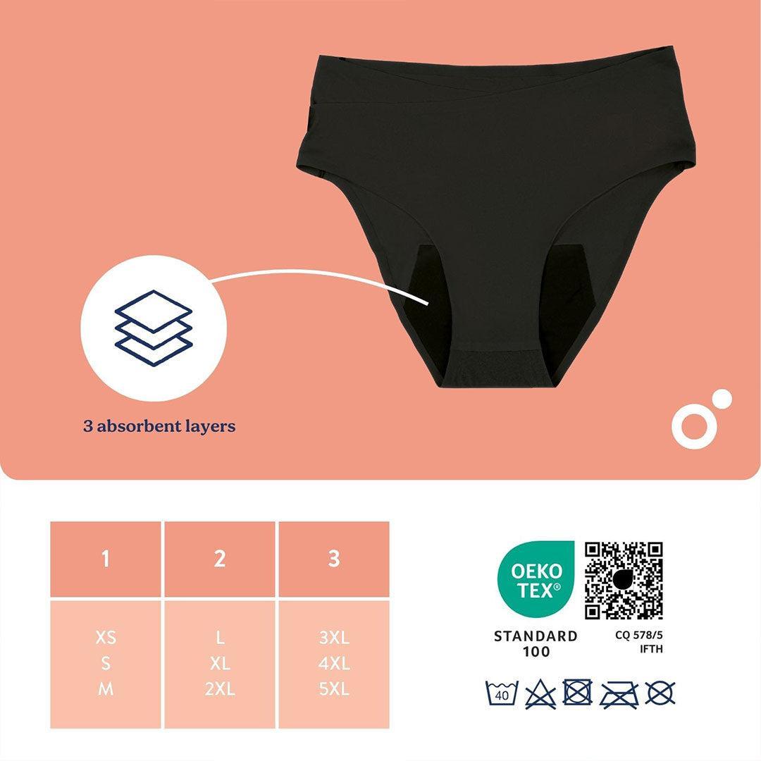 Doomoo Flowly Postpartum Recovery 2 in 1 Underwear - Black