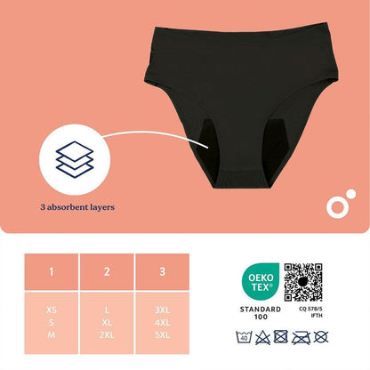 Doomoo Flowly Postpartum Recovery 2 in 1 Underwear - Black