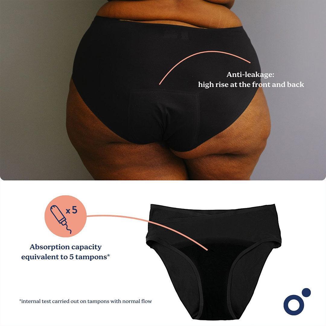Doomoo Flowly Postpartum Recovery 2 in 1 Underwear - Black