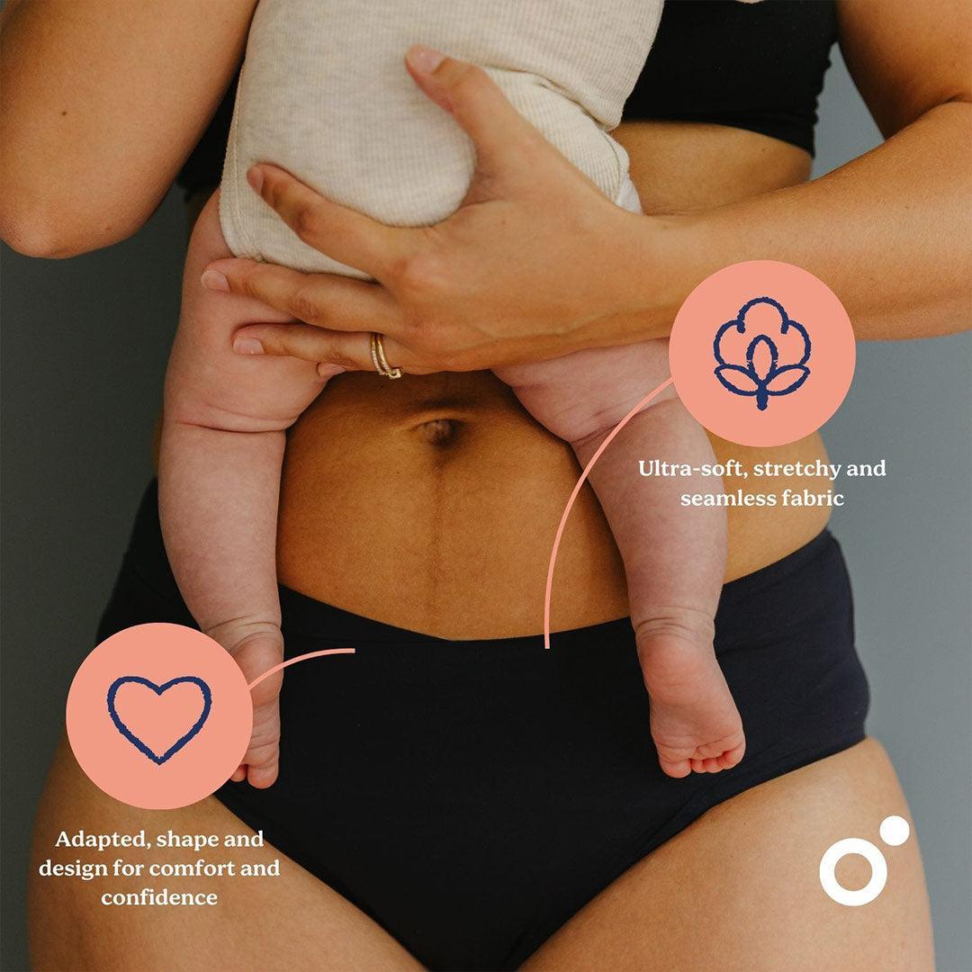 Doomoo Flowly Postpartum Recovery 2 in 1 Underwear - Black