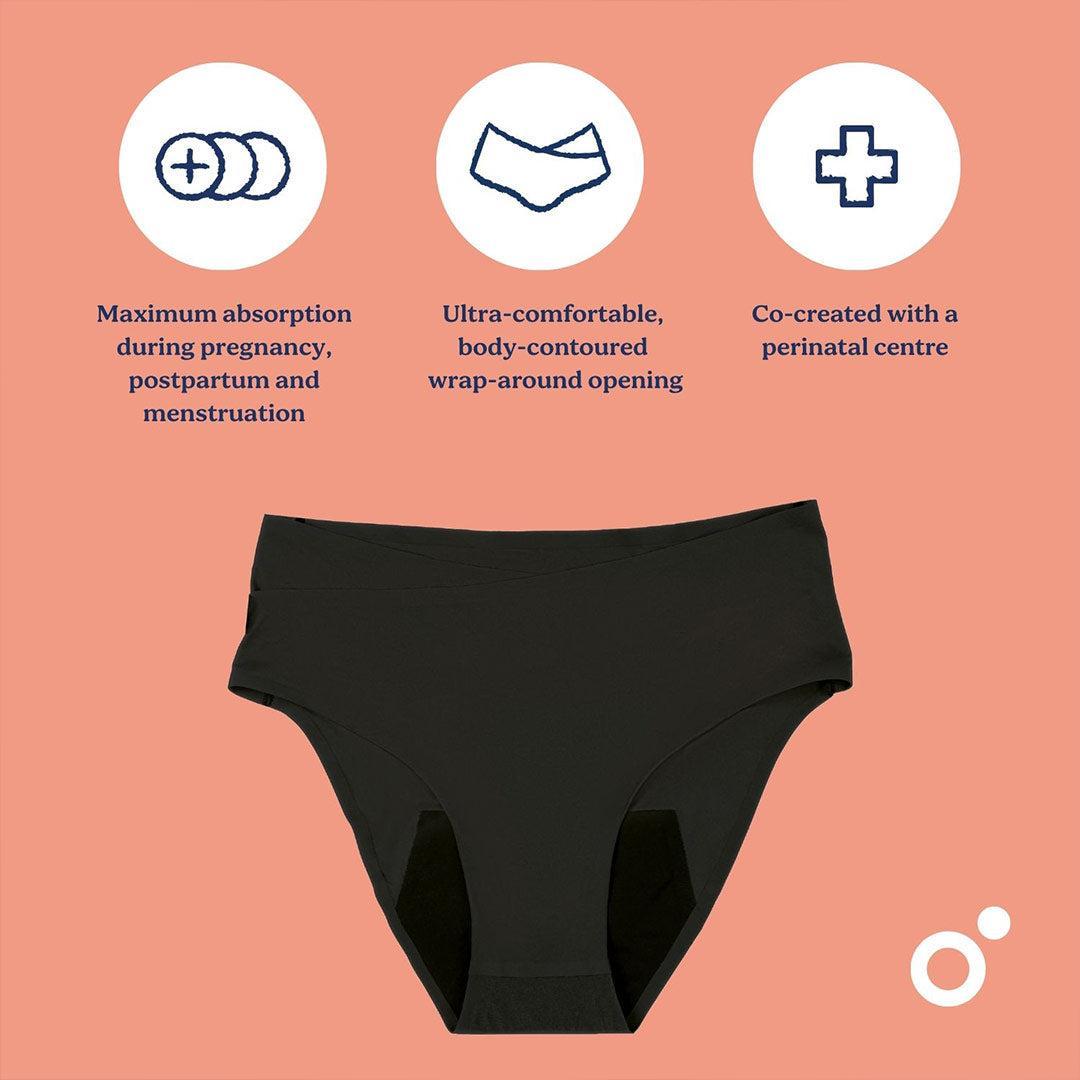 Doomoo Flowly Postpartum Recovery 2 in 1 Underwear - Black