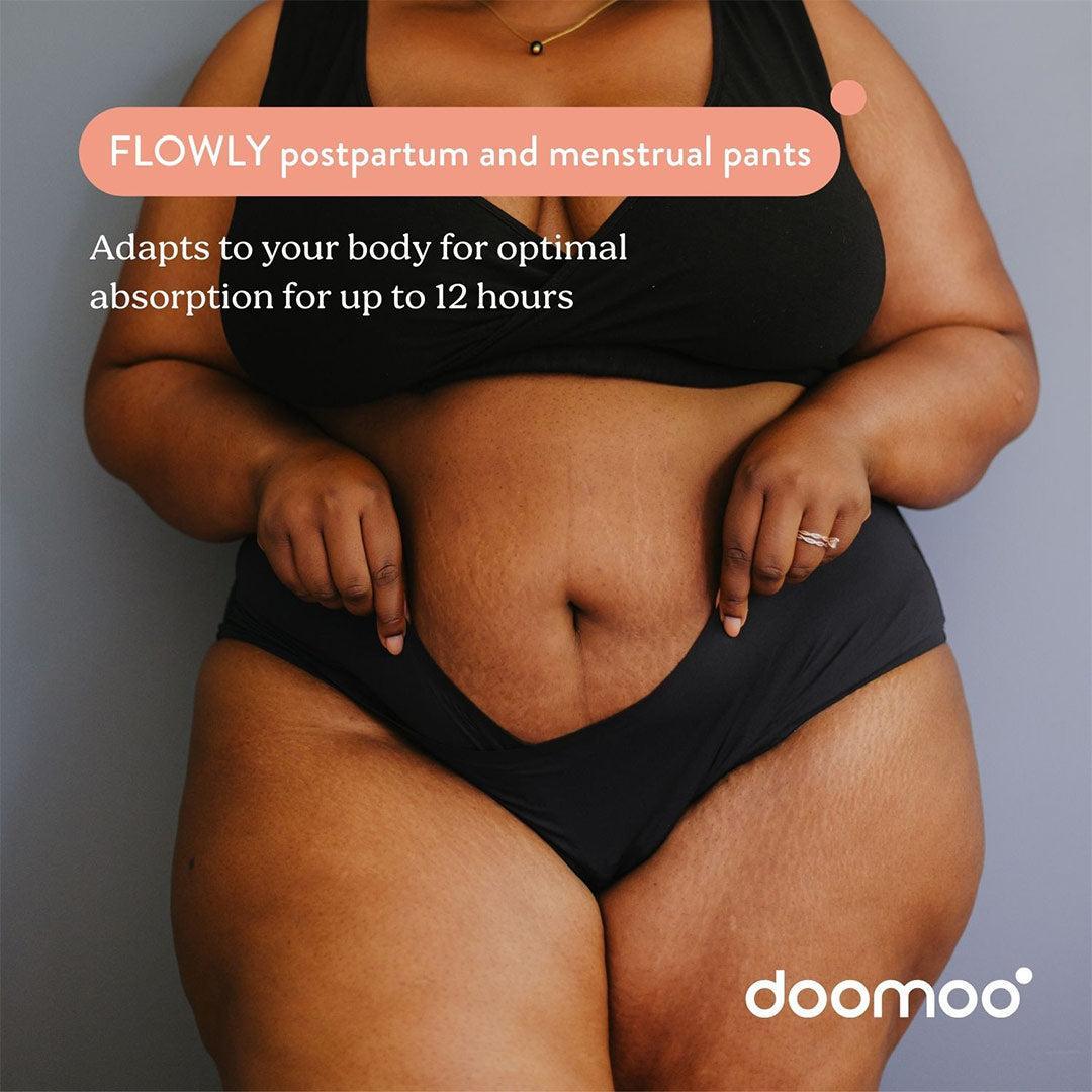 Doomoo Flowly Postpartum Recovery 2 in 1 Underwear - Black