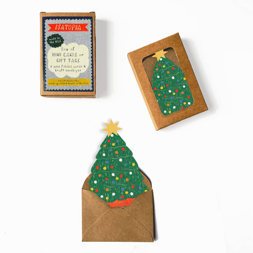 Christmas Tree Mini Cards - box of 6