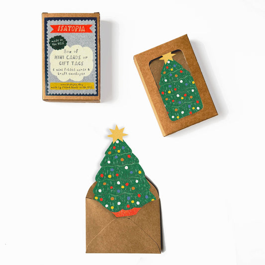 Christmas Tree Mini Cards - box of 6