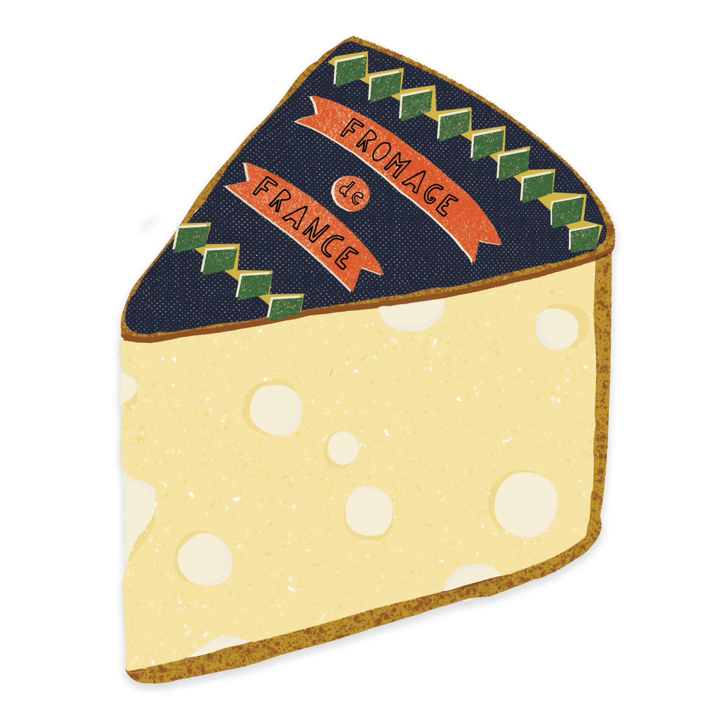 Cheese sticker