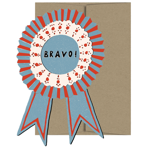 Bravo Medallion - Die Cut Card