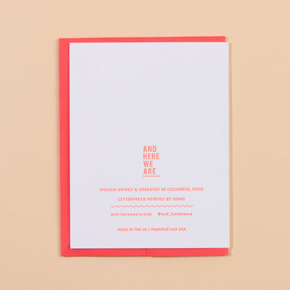 Butter Together Letterpress Card