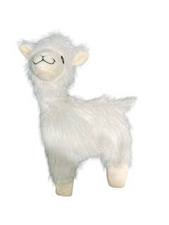 PET GEAR DISTRIBUTORS - NANDOG My BFF Furry Alpaca Plush Dog Toy -IVORY
