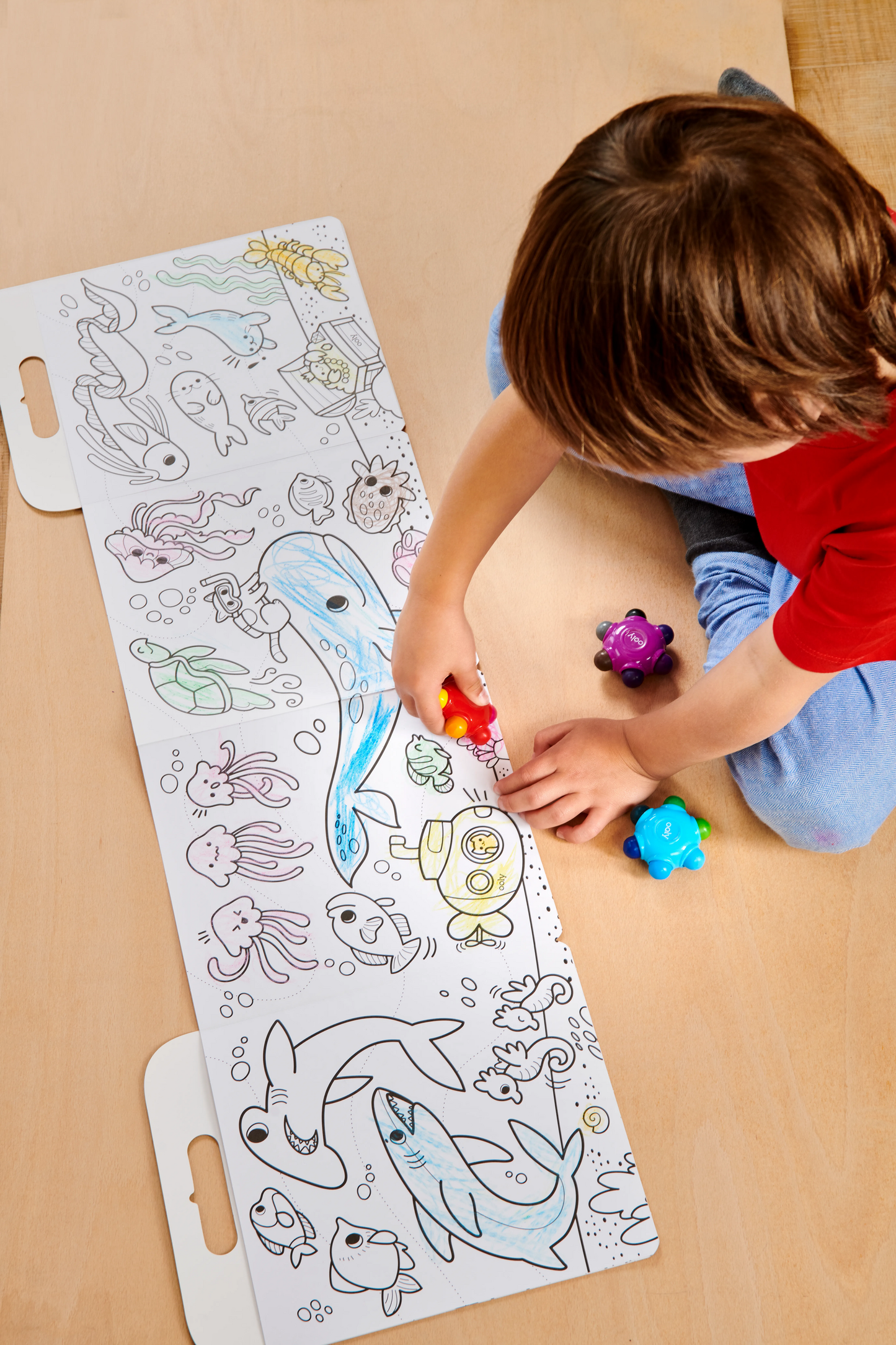 Color Burst: Grip Crayons (Set of 3 with 18 Classic Colors)