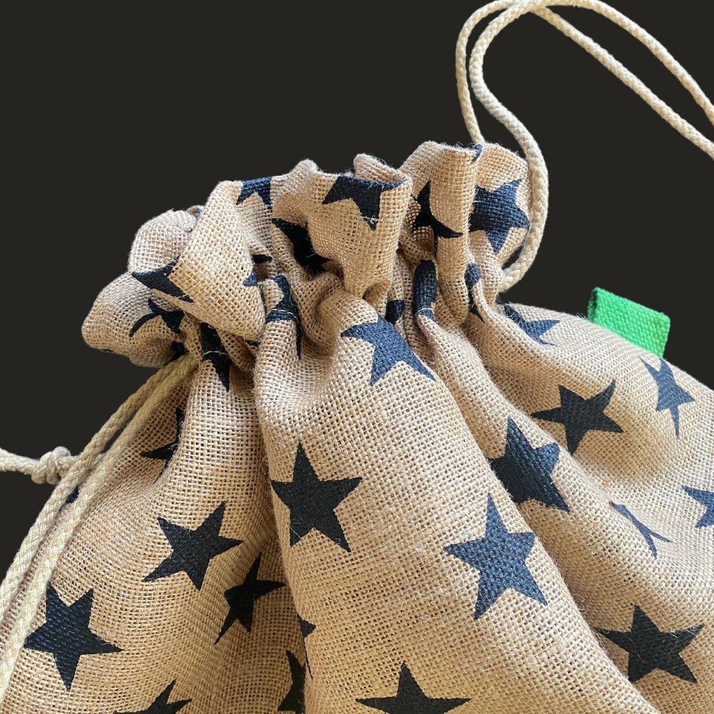 Christmas Star Sack -Black