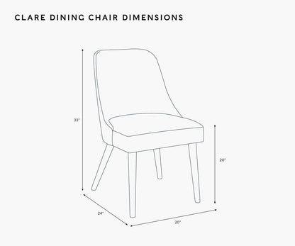 Clare Dining Chair - Ditsy Dahlia Burgundy