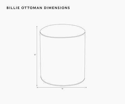 Billie Ottoman - Pomegranate