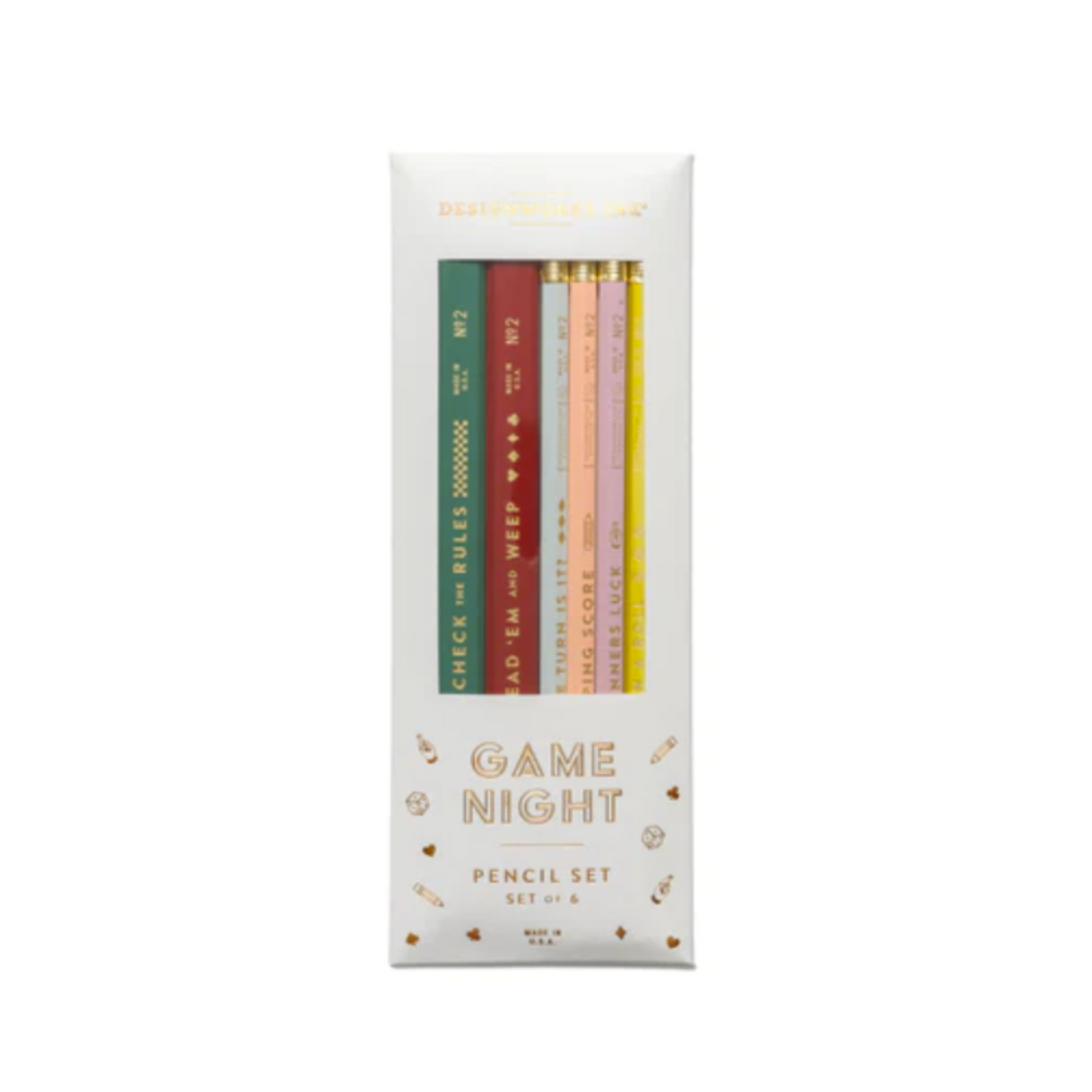 Game Night Pencil Set