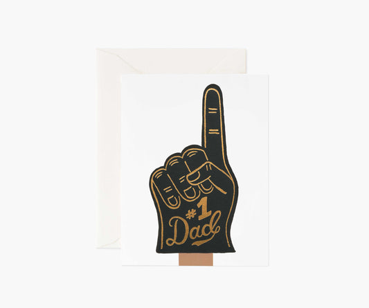 #1 Dad Father's Day Card - Single Card