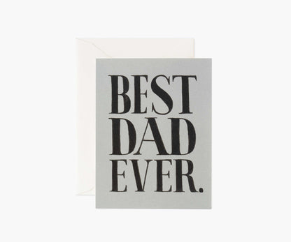 Best Dad Ever Father's Day Card - Single Card
