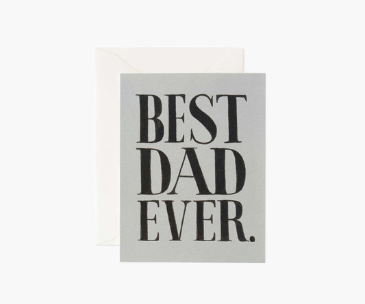 Best Dad Ever Father's Day Card - Single Card