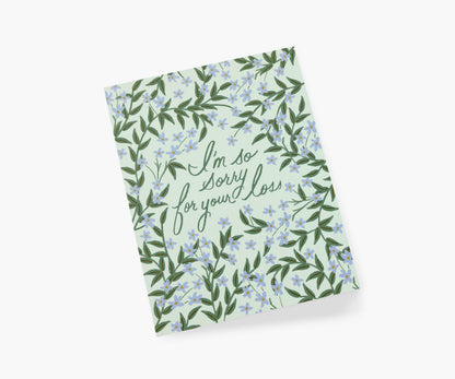 Laurel Sympathy Card - Single Card