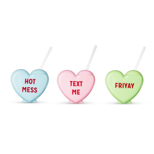 SWEET TALKER CONVERSATION HEART TUMBLER