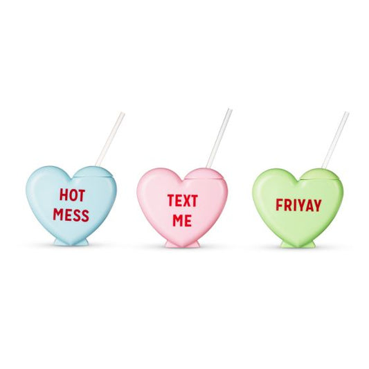 SWEET TALKER CONVERSATION HEART TUMBLER