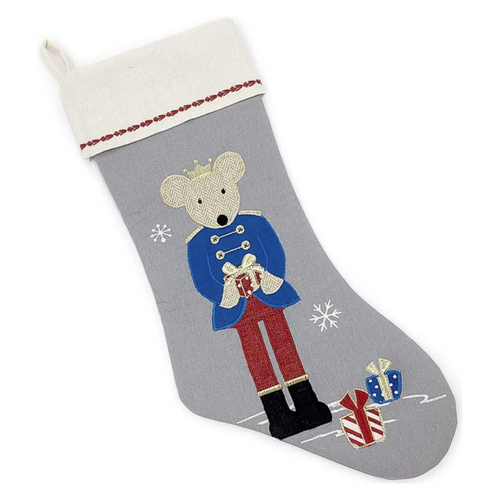 king mouse nutcracker themed Christmas stocking