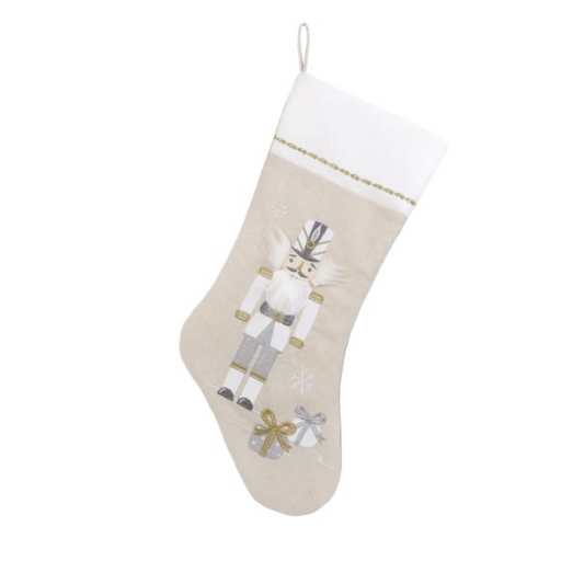 Nutcracker Stocking White