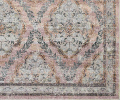 Courtyard Chateau Printed Rug - Blush