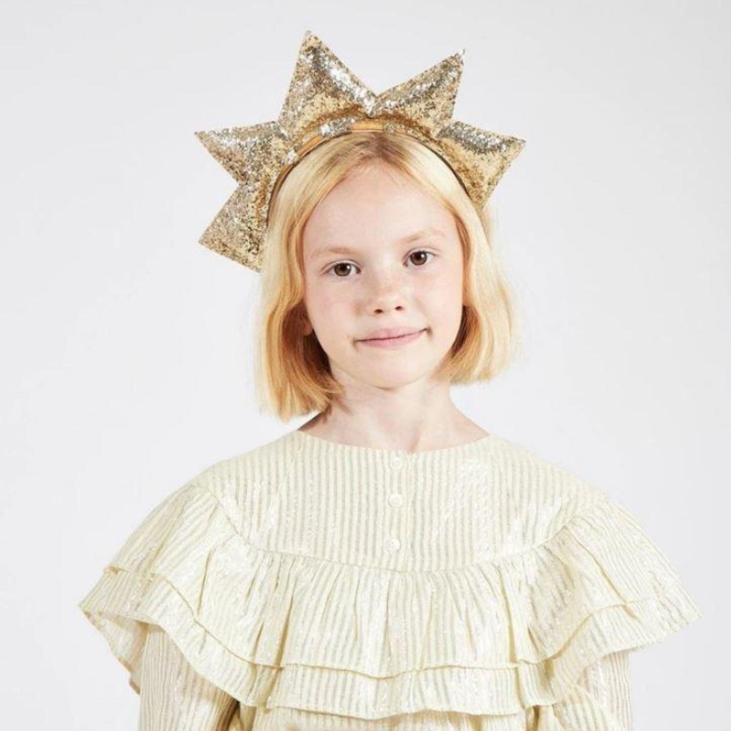 Gold Puffy Star Headband