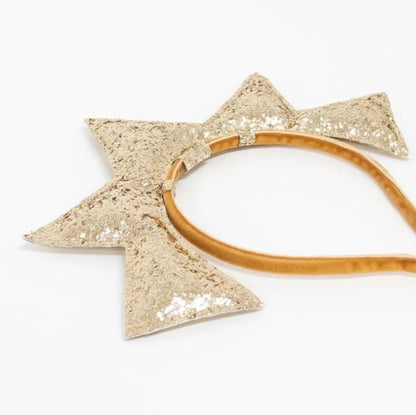 Gold Puffy Star Headband